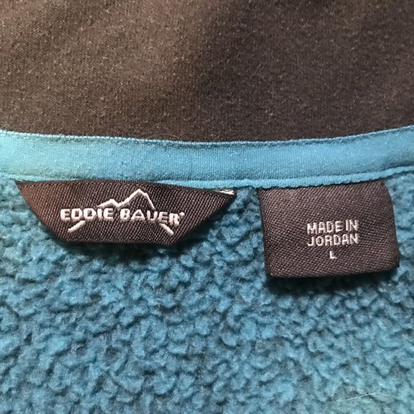 Eddie Bauer Blue & Gray Marled 1/4 Zip Pullover - Picture 2 of 11